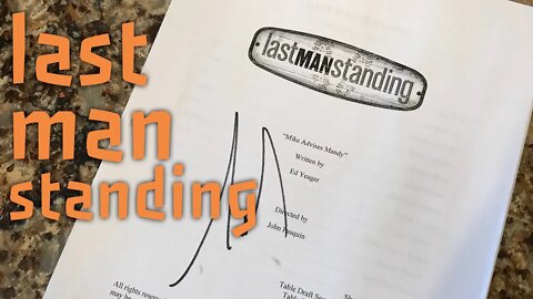My Tim Allen Autographed Last Man Standing Script
