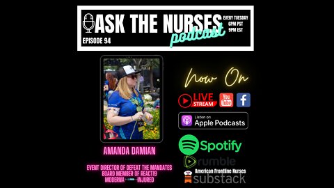 Ask The Nurses Amanda Damian Episode 94