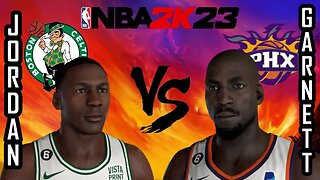 Jordan vs Garnett - Celtics vs Suns- MyLeague: All-Time Legends - Game 1 - #NBA2K23