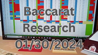 Baccarat Play 01302024: 3 Strategies, 2 Bankroll Management Each. Baccarat Research.