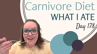 What I Eat on Carnivore Diet Losing Weight as an Obese Person - Day 178