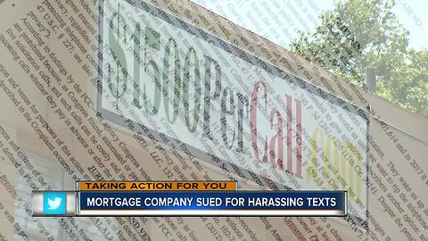 Mortgage company sued for harassing texts