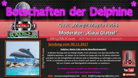 Botschaften der Delphine - Margit MayRa Fuchs - Radio OKiTALK Sendung