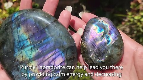 Purple Labradorite Crystals Crystals for Crown Chakra Labradorite