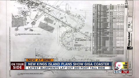 New Kings Island blueprints show 300-foot giga coaster