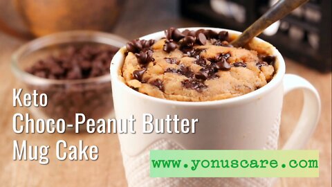 Keto Choco-Peanut Butter Mug Cake