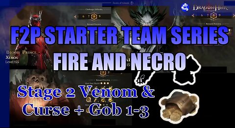 🔥🔥 Season 2 F2P Fire & Necro Starter Team - For Venom & Curse Stage 2 + Goblin 1-3 🔥🔥
