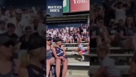 Crowd gets very invested in young girls' attempts at bottle flipping #shorts #flip #girl #crowd