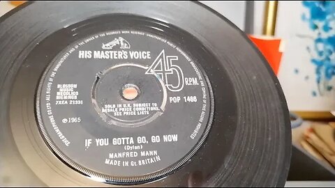 If You Gotta Go, Go Now ~ Manfred Mann ~ 1965 HMV 45rpm Vinyl Single ~ 1963 Bush SRP31D Player