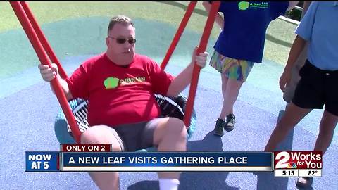 A New Leaf clients explore the Gathering Place