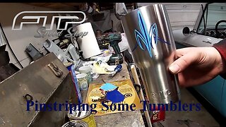 Pinstriping Some Tumblers