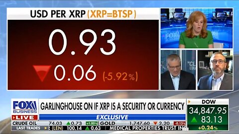 Brad Garlinghouse on Fox Business regarding XRP