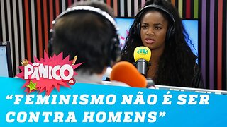 Iza explica o feminismo: "Não é ser contra homens"