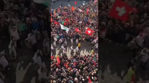 Massive Protest In Bern, Switzerland - Organized And In Huge Numbers!