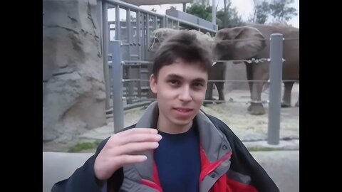 First Youtube video (Me at the zoo) upscaled to 8k 60fps.