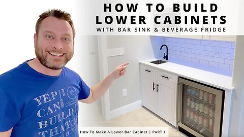 How To Use 1 Sheet of Plywood To Make A Mini Bar Cabinet | Part 1 of 2 | Woodworking Project