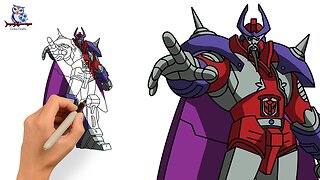 How to Draw Alpha Trion G1 - Transformers