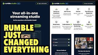 Rumble LIVESTREAM studio will be the place to be | YouTube is too CENSORED - Stuff YouTube