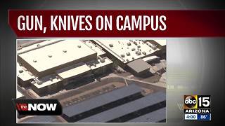 Student found with gun, knives on Estrella Foothills High School campus
