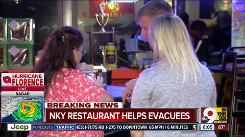 NKY restaurant helps Hurricane Florence evacuees