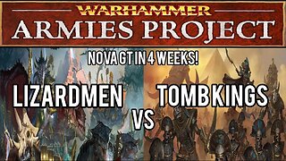 Warhammer Fantasy Battle Report Warhammer Armies Project LIZARDMEN vs TOMB KINGS