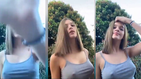 No bra tiktok challenge #short #nobra