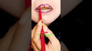 Simple Lip Art Lip Swatches Lip Design #shorts #viral #trending #shortvideo #grwm #makeup #fyp