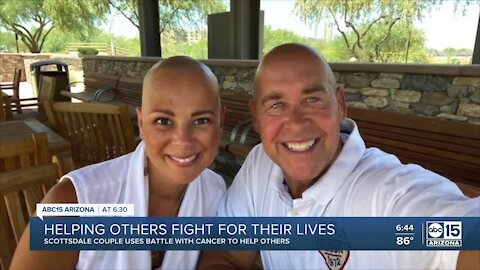 Valley couple battling cancer together help others as "cancer coaches"