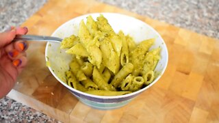 Green Pesto Penne Pasta Recipe | Granny's Kitchen Recipes