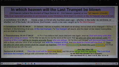 In which heaven will the last trumpet be blown