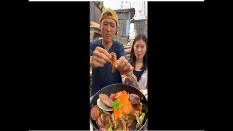 SMR EATING chinese food mukbang EATING SHOW ASMR MUKBANG KOREAN Seafood Eating Mukbang