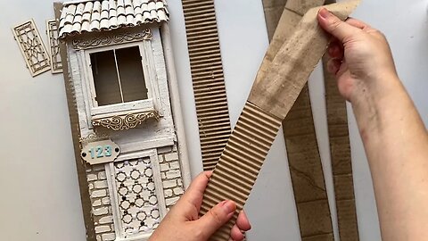 DIY Miniature cardboard house | Paper craft