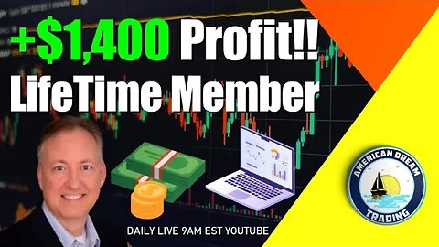 Massive +$1,400 Profit Lifetime Member Using Pre Market Tips!