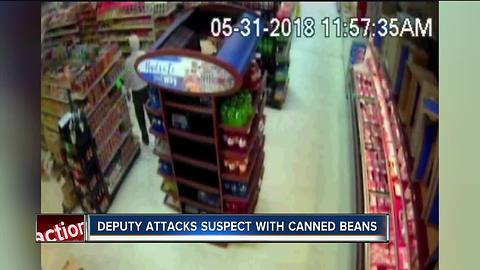 VIDEO: Florida deputy uses cans of beans to end standoff with hammer-wielding suspect
