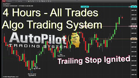 4 Hours - All Trades Algo Trading - Autopilot