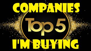 My Top 5 Stocks I Want to Buy