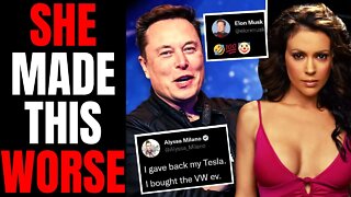 It Gets WORSE For Alyssa Milano | Gets DESTROYED On Twitter After Attack On Elon Musk BACKFIRES