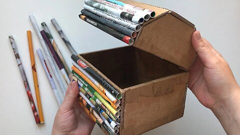 DIY cardboard box | Paper craft