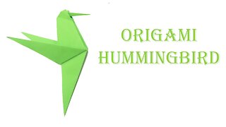 How to Make Origami hummingbird (Designed by Gary Easy Origami)