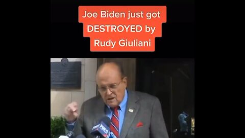 RUDY DEMOLISHING JOE BIDEN