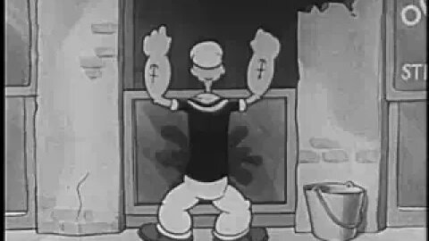 Popeye The Paneless Window Washer (1937) #cartoon