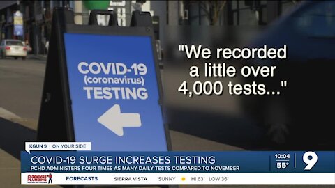 Daily COVID tests up four times since November in Pima County