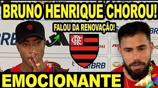 Bruno Henrique emocionado