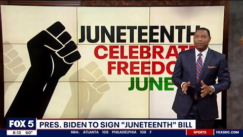 Black Supremacist FOX 5 Wisdom Martin anchor attacks 14 Republicans for not voting for Juneteenth