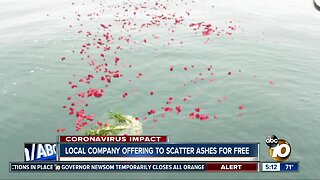 Yacht company offers to scatter ashes for free