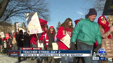 Live updates from day two of the Denver teacher strike
