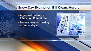 Snow day exemption bill clears hurdle in Michigan