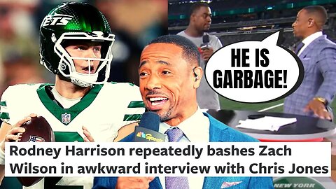 Rodney Harrison Gets DESTROYED By Fans After Calling Zach Wilson GARBAGE In Chris Jones Interview