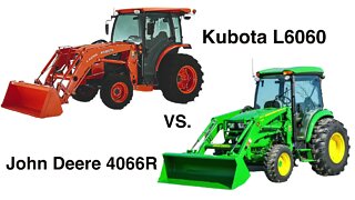 Kubota L6060 50th Anniversary Edition vs. John Deere 4066R!
