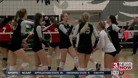 High School Volleyball: Omaha Skutt defeats Omaha Duchesne 3-0